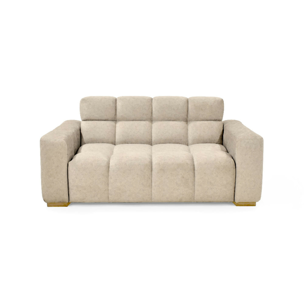 Sofa Miami 2 Puestos 171x88x81 Tela Beige