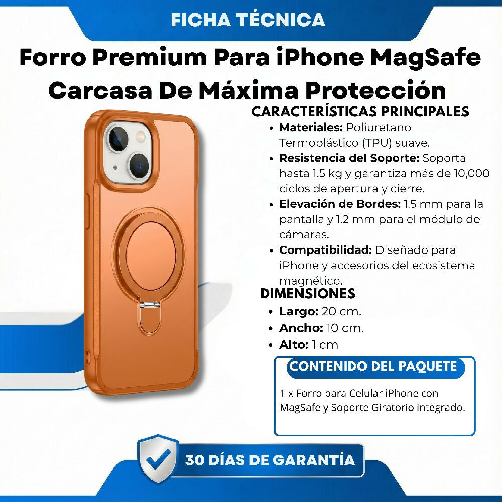 Forro Premium Para iPhone MagSafe Carcasa De Máxima Protección Iphone 14