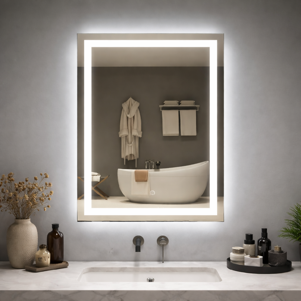 Espejo Led Vertical Para Baño Moderno 70x50 sin marco
