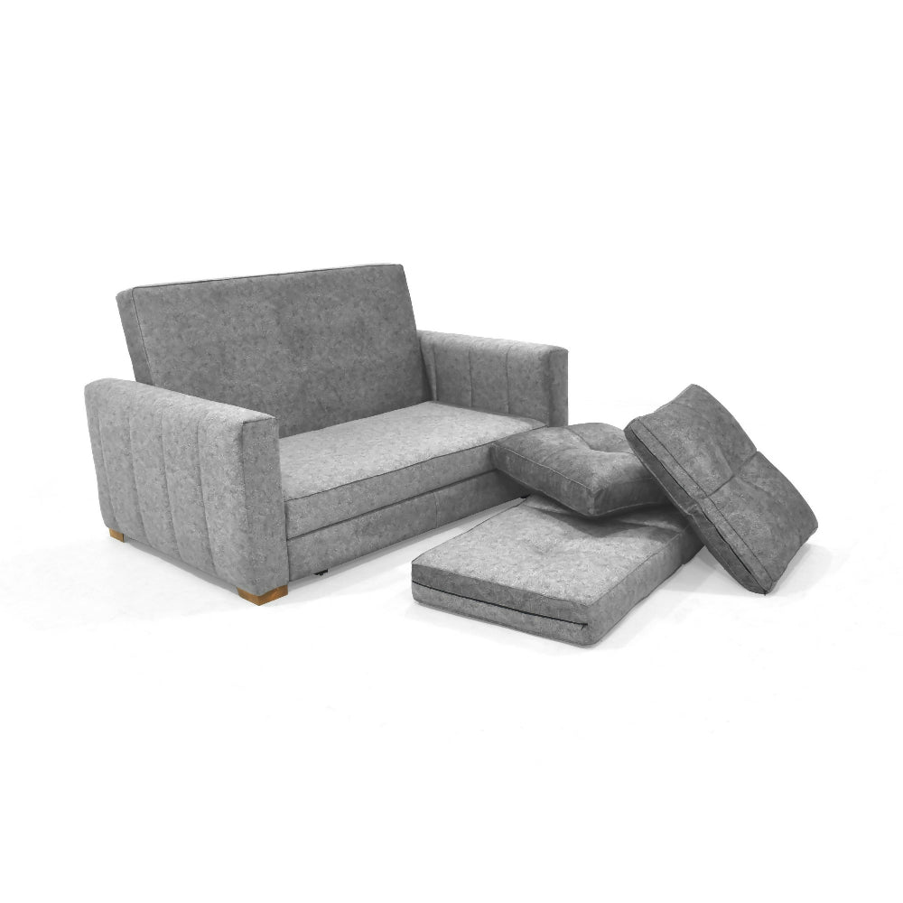 Sofá Cama Doha 150x92x87 Tela Gris