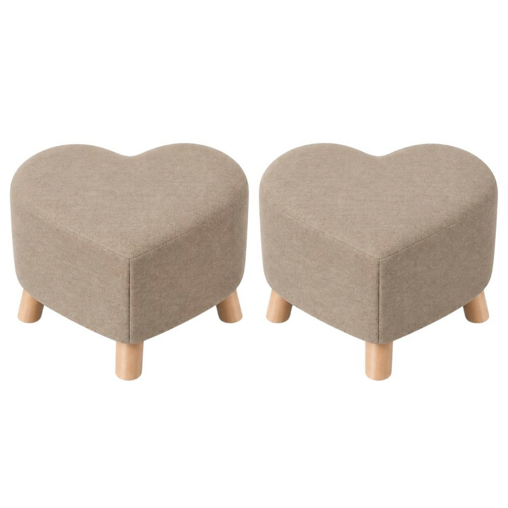 Puff Posa Pie Cora 30x30 Beige Setx2