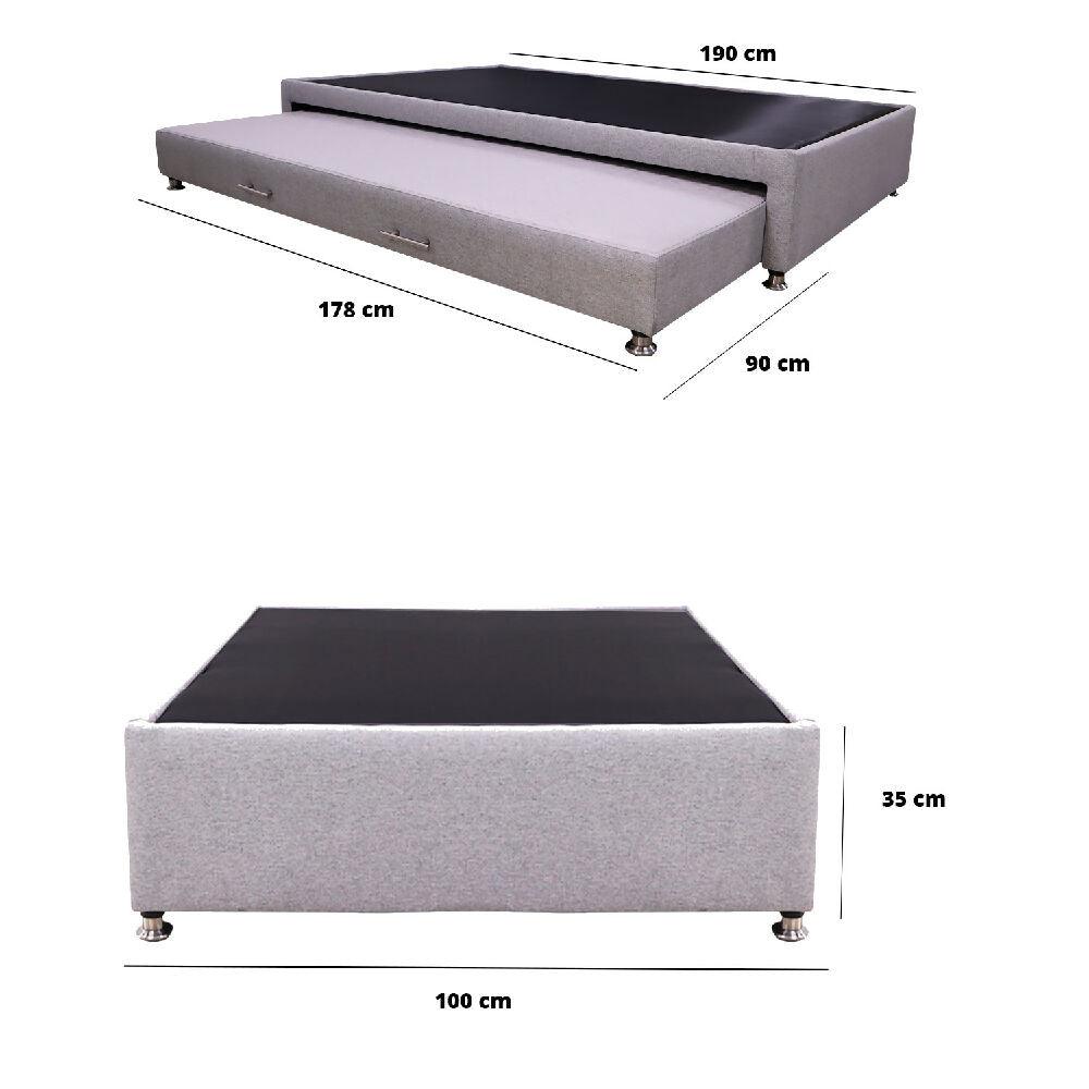 Cama Tarima Nido Zehnder 100 Gris Claro