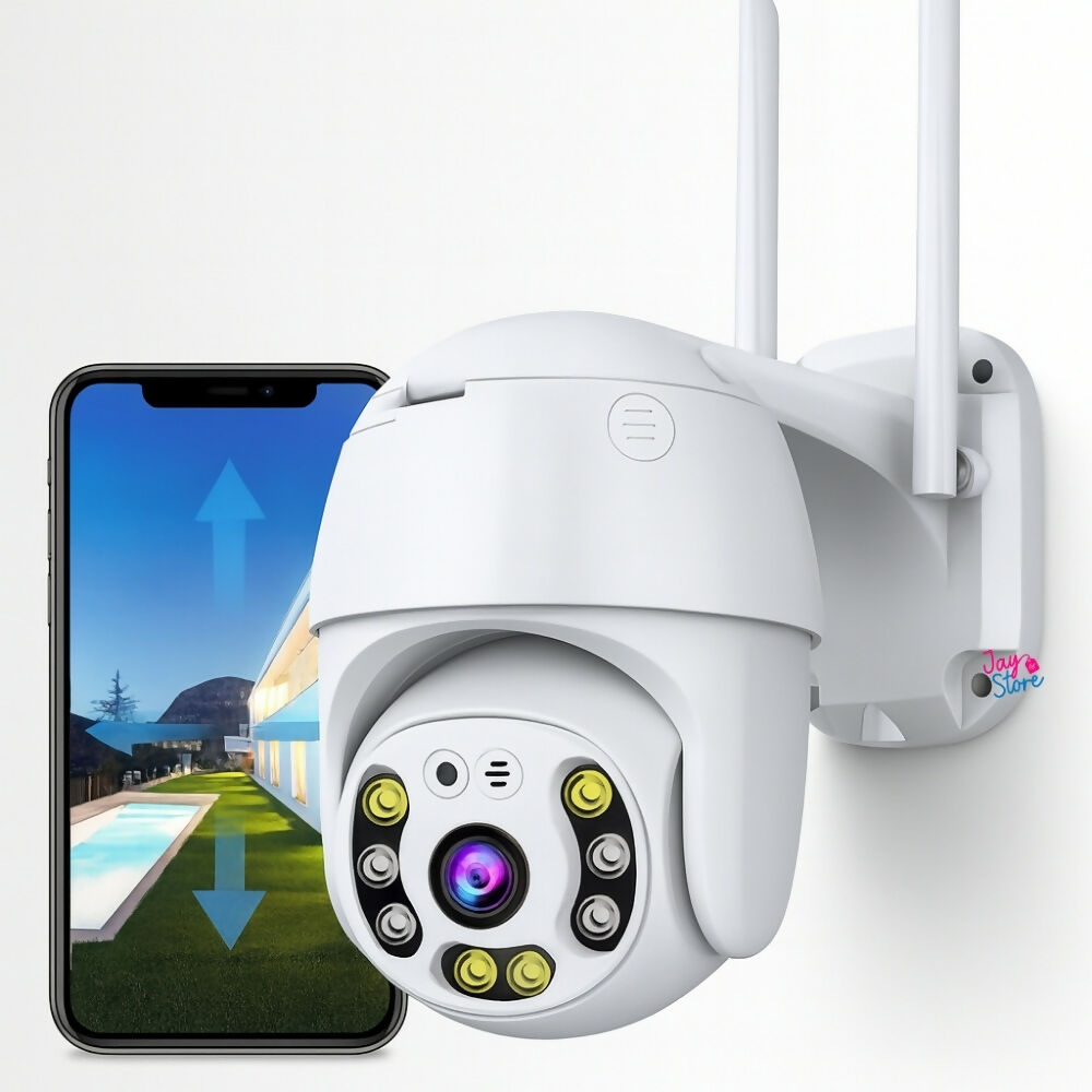 Cámara De Seguridad Wifi Exteriores Giro 360 Visión Nocturna