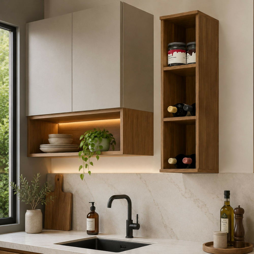 Mueble Aéreo de Cocina Capri - Natural