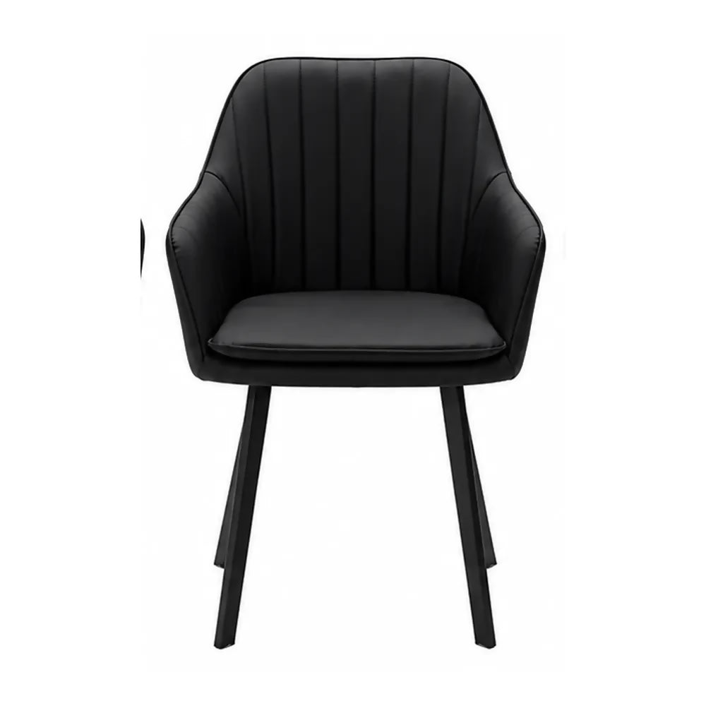 Silla Verona PU Para Comedor Negro