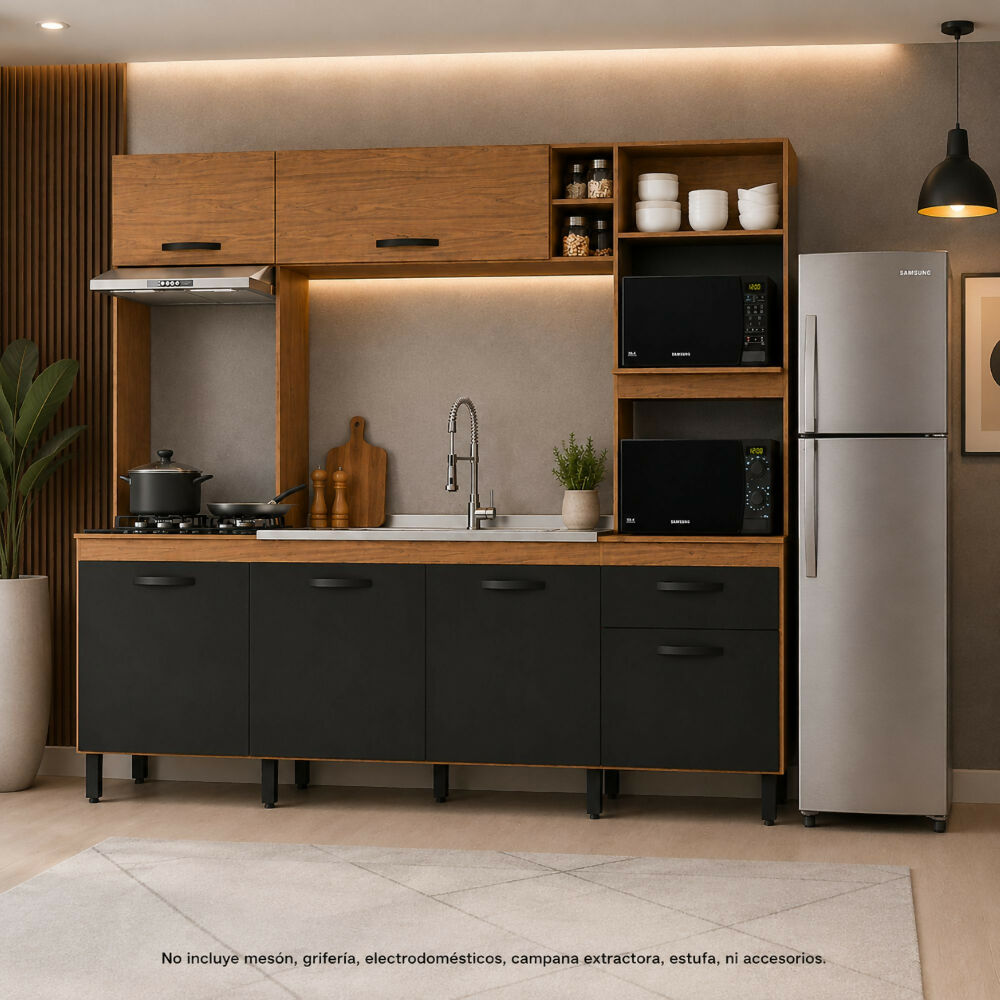 Cocina Cuba - Natural/Negro