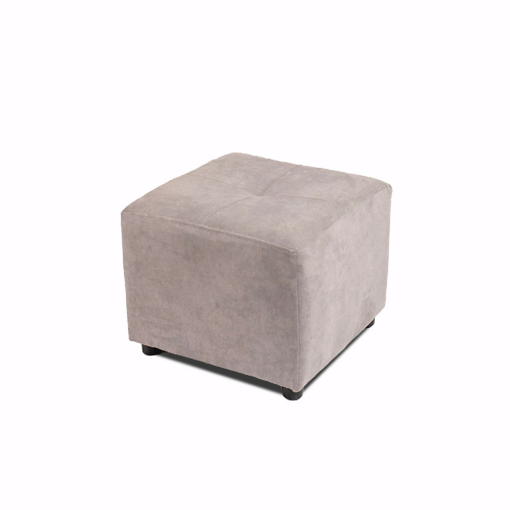 Sofá Cama Valencia Gris Plata + Puff