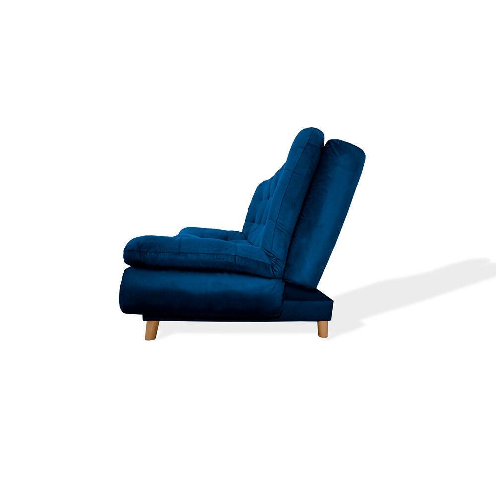 Sofá cama Meier Azul Petroleo + Cojines