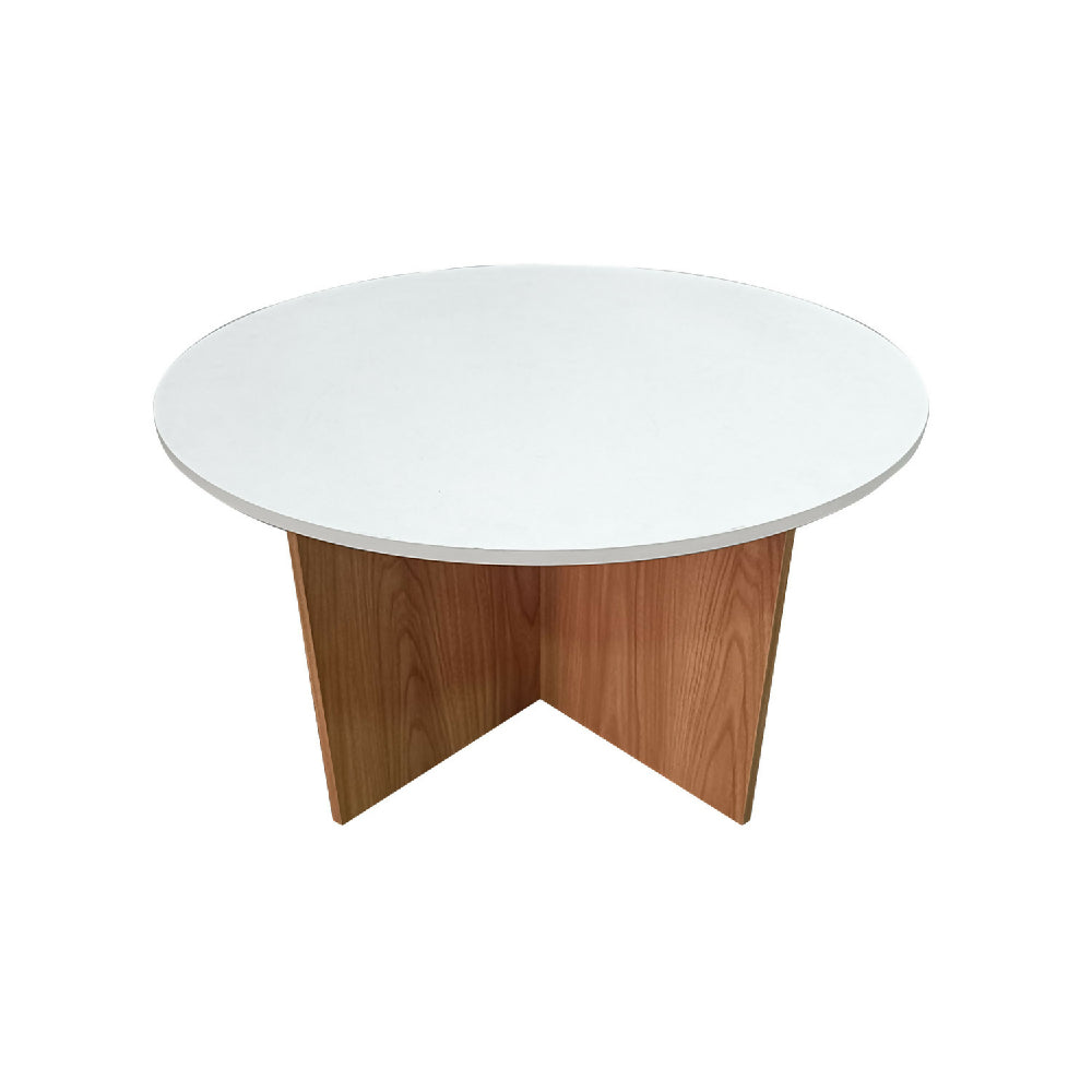 Mesa de Centro Lenon, Madera Natural + Blanco