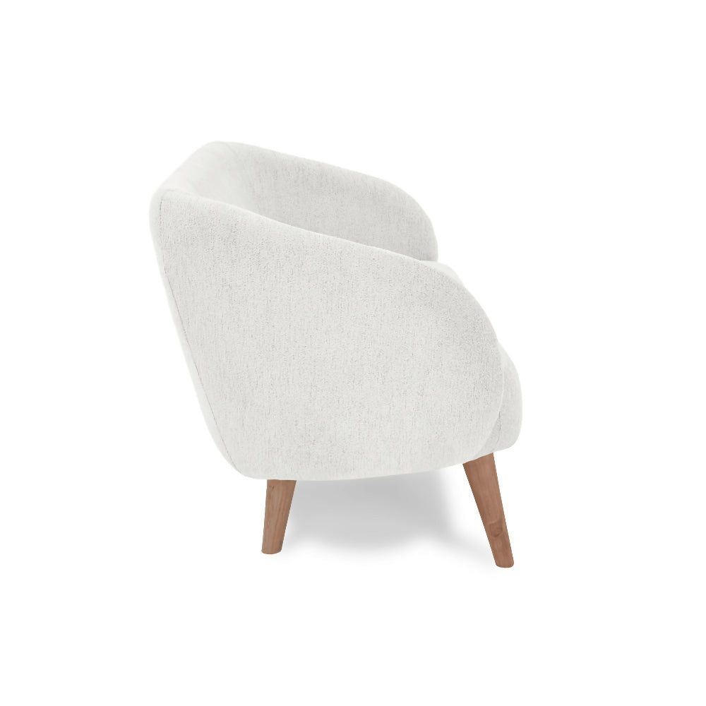 Sofa 2 Puestos Astra 130x76x77 cm Tela Crudo