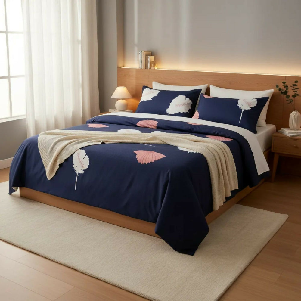 Juego de Sábanas Cama Sencilla 300 Hilos 100% Algodón Diseño Kioto