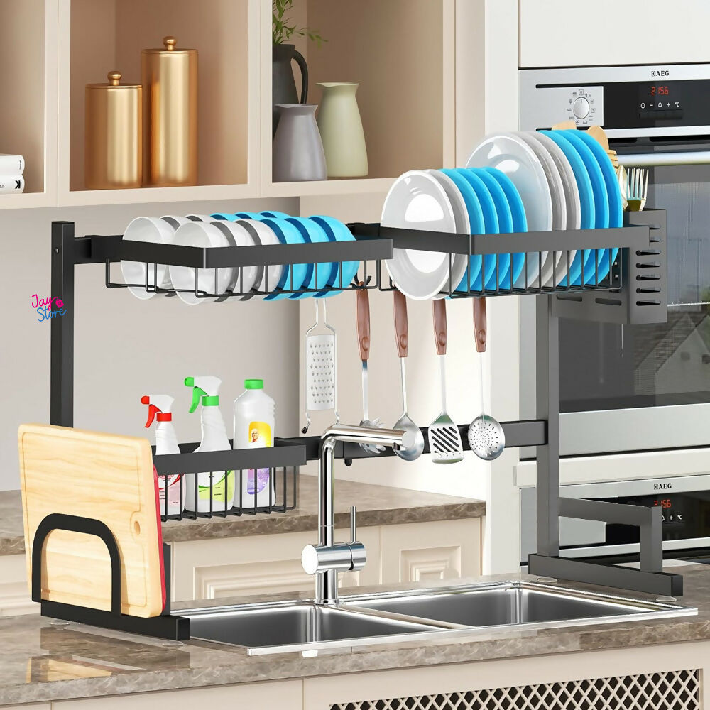 Escurridor Secaplatos Organizador De Loza Estante Cocina 65cm