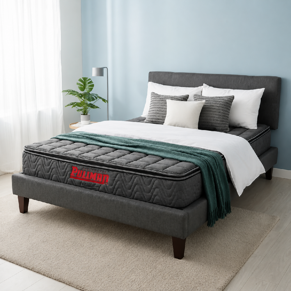 Colchón Orthopack BTU Mohnblatt 160X190 Queen, Color Gris
