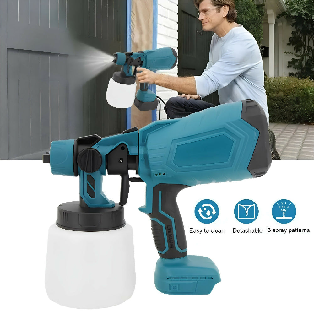 Pistola De Pintura Inalámbrica Pulverizador Eléctrico Con Batería De Litio
