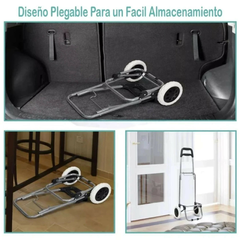 Carro De Mercado En Lona Plegable Carrito De Compras GWC-3C