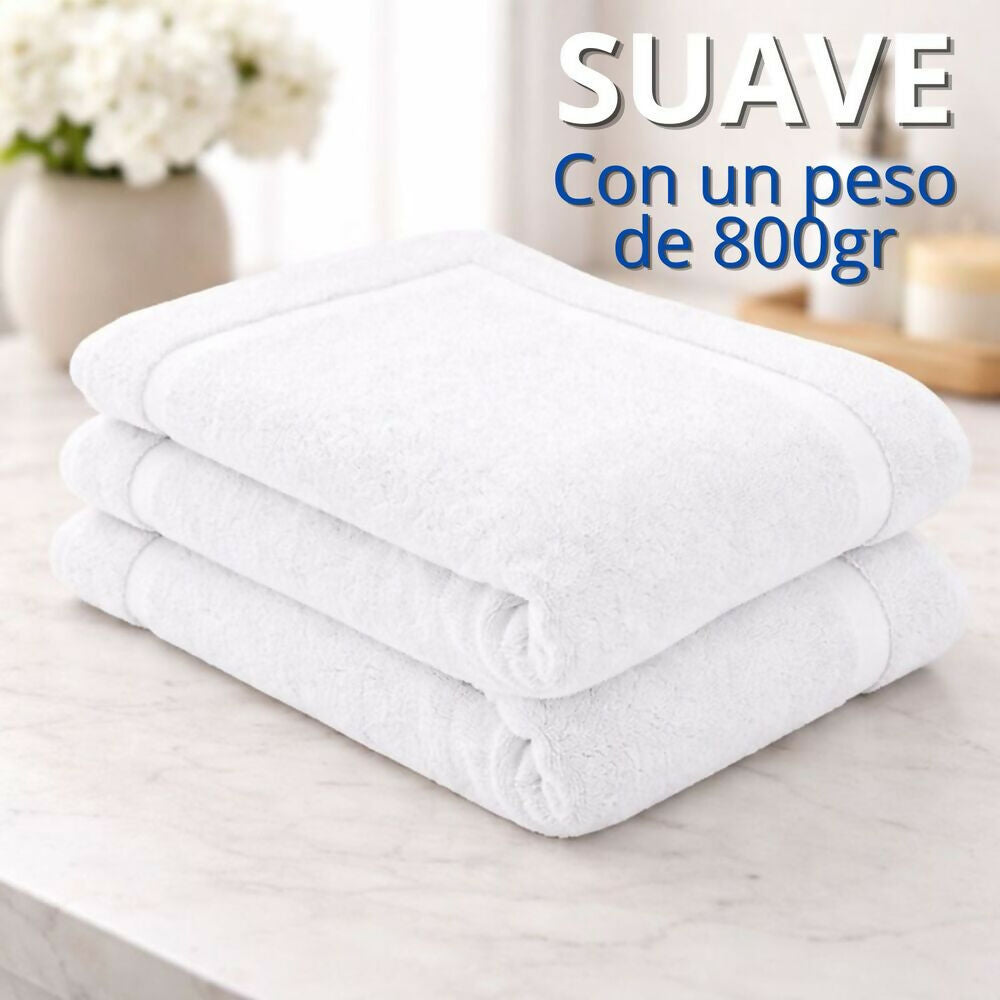 Tapete baño hotelero 100% algodon 50x60cm 800gr