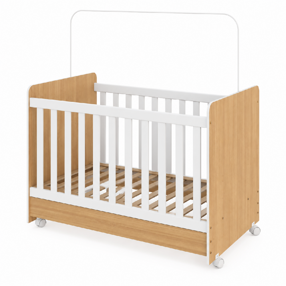 Cuna Para Bebé Convertible Café En Cama Infantil Con colchón