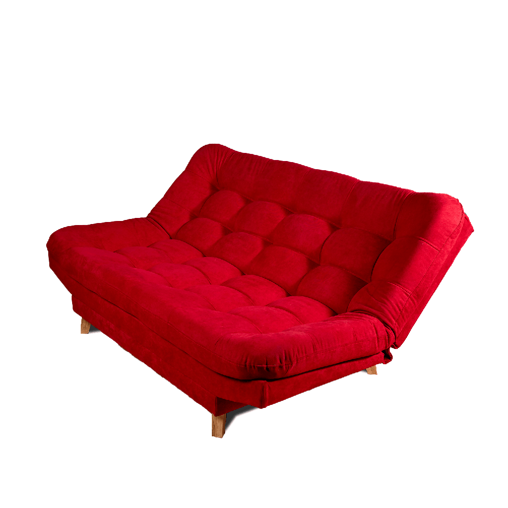 Sofá Cama Valencia Rojo 3 Puestos