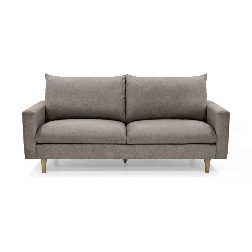 Sofa Louisiana 3 Puestos 195x81x93 Tela Taupe