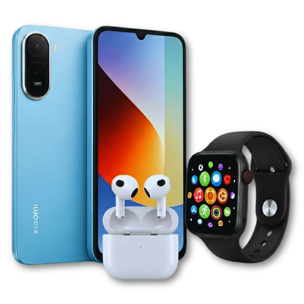 Celular Xiaomi A7 Pro 128GB / 4GB RAM Original Celeste + Obsequio Smartwatch Y Audífonos Inalámbricos