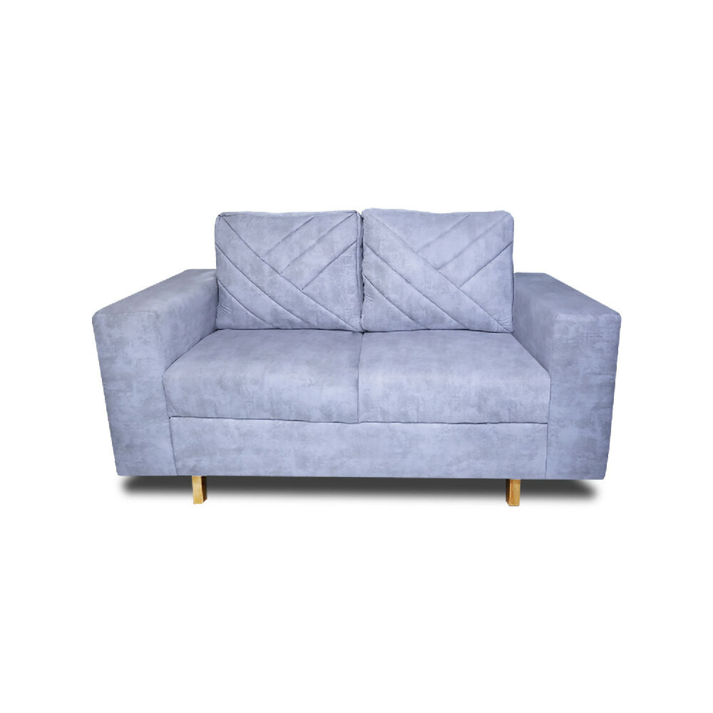Sofa Amsterdam 2Ptos En Tela Amiglable Con Mascotas 150X72X75 Cm Hielo
