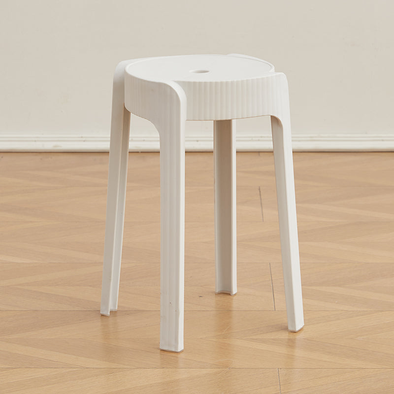 Butaco Apilable Maison, Color Blanco, Diseño Moderno X2