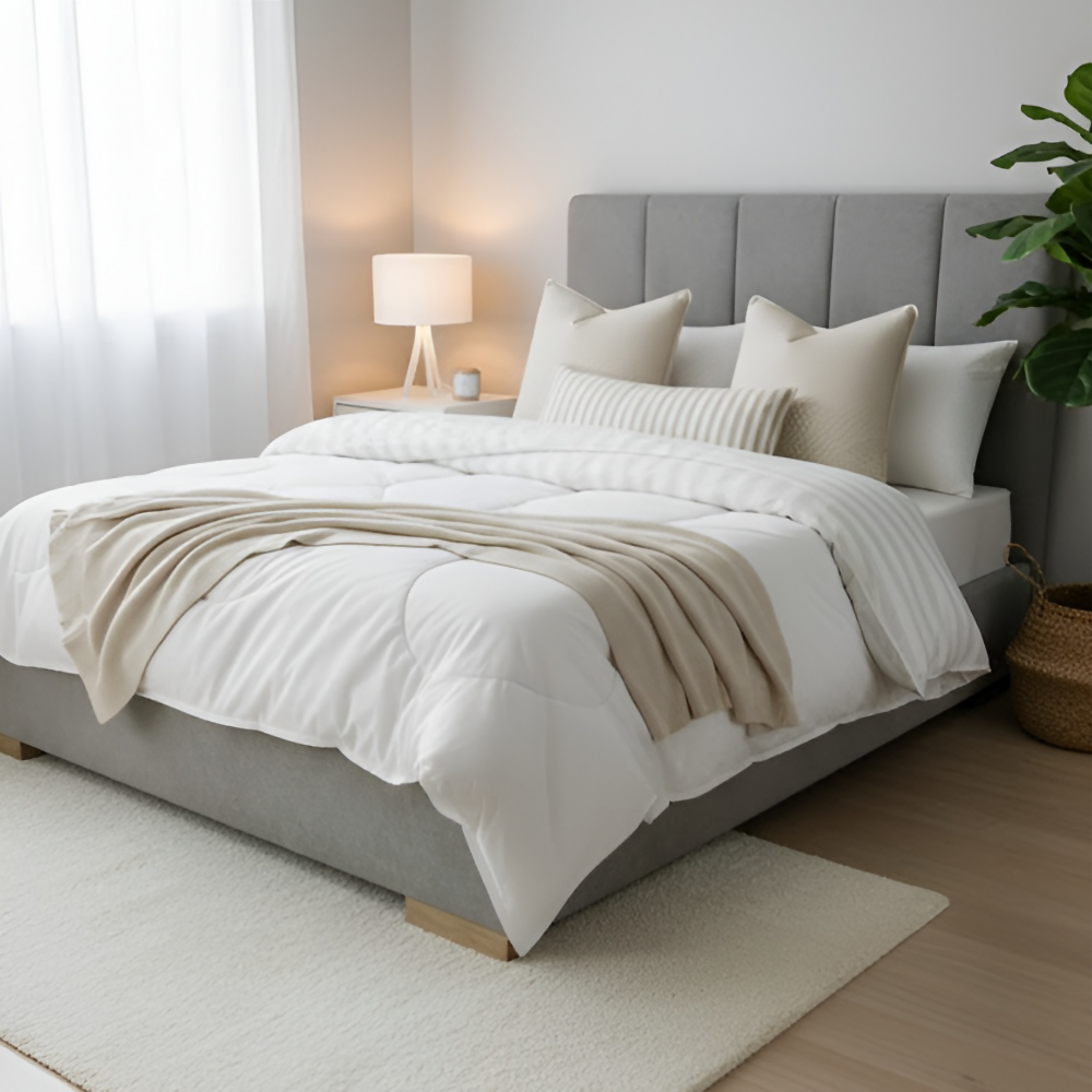 Cama Tapizada Formosa Piano en madera