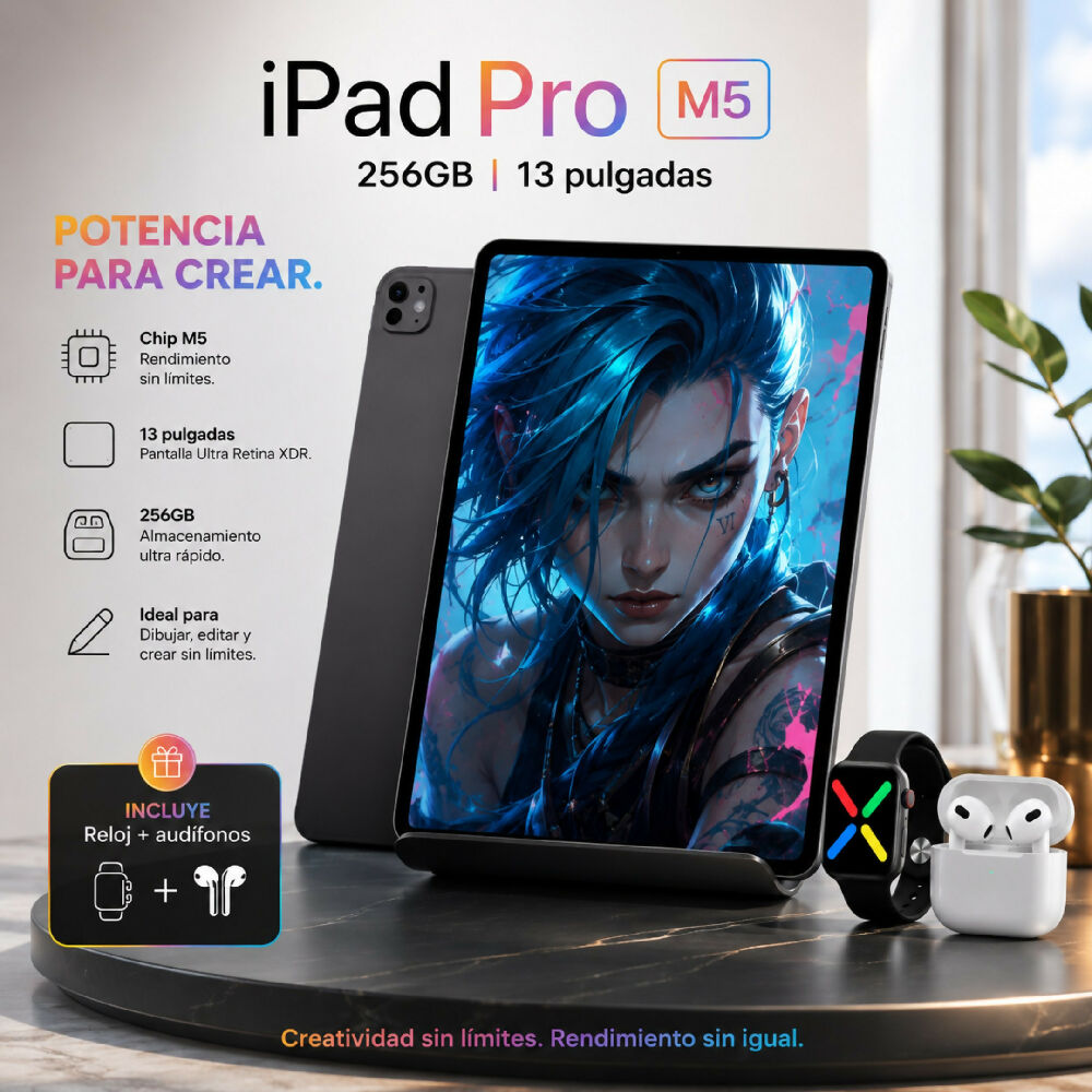 Tablet Apple Ipad Pro M5 De 13 Pulgadas 256gb Wifi Diseño Ultrafino Negro + Obsequio