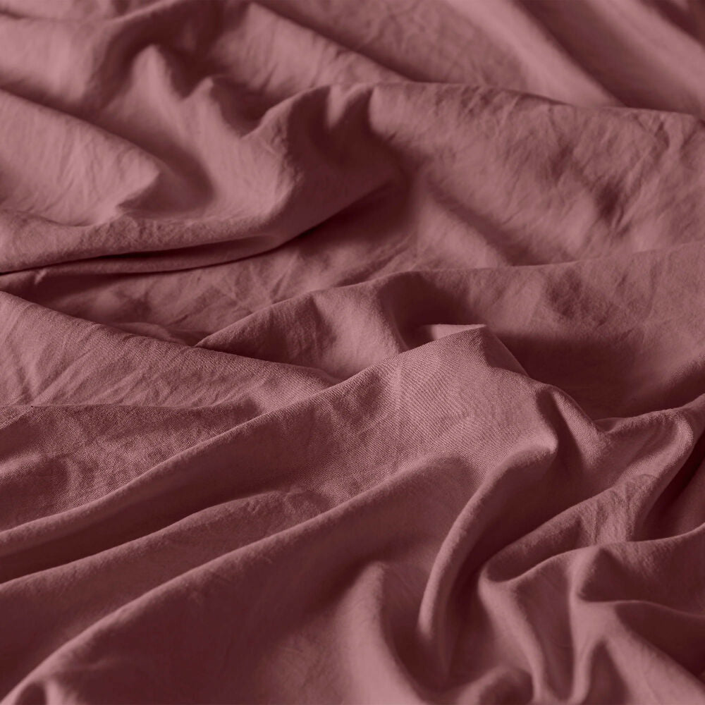 Sábanas Viasoft Washed Blush, para Cama Queen