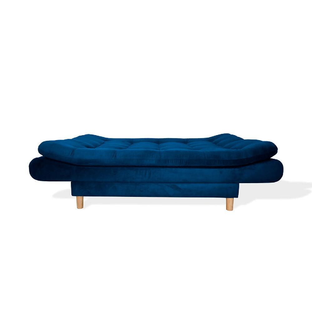 Sofá cama Meier Azul Petroleo + Cojines