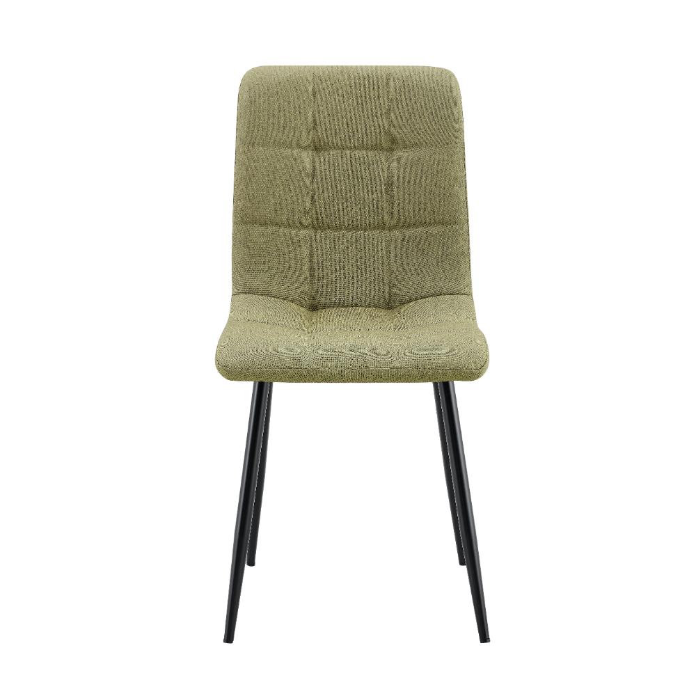 Combo Auren, Incluye una Mesa y 4 Sillas Color Verde Oliva Claro