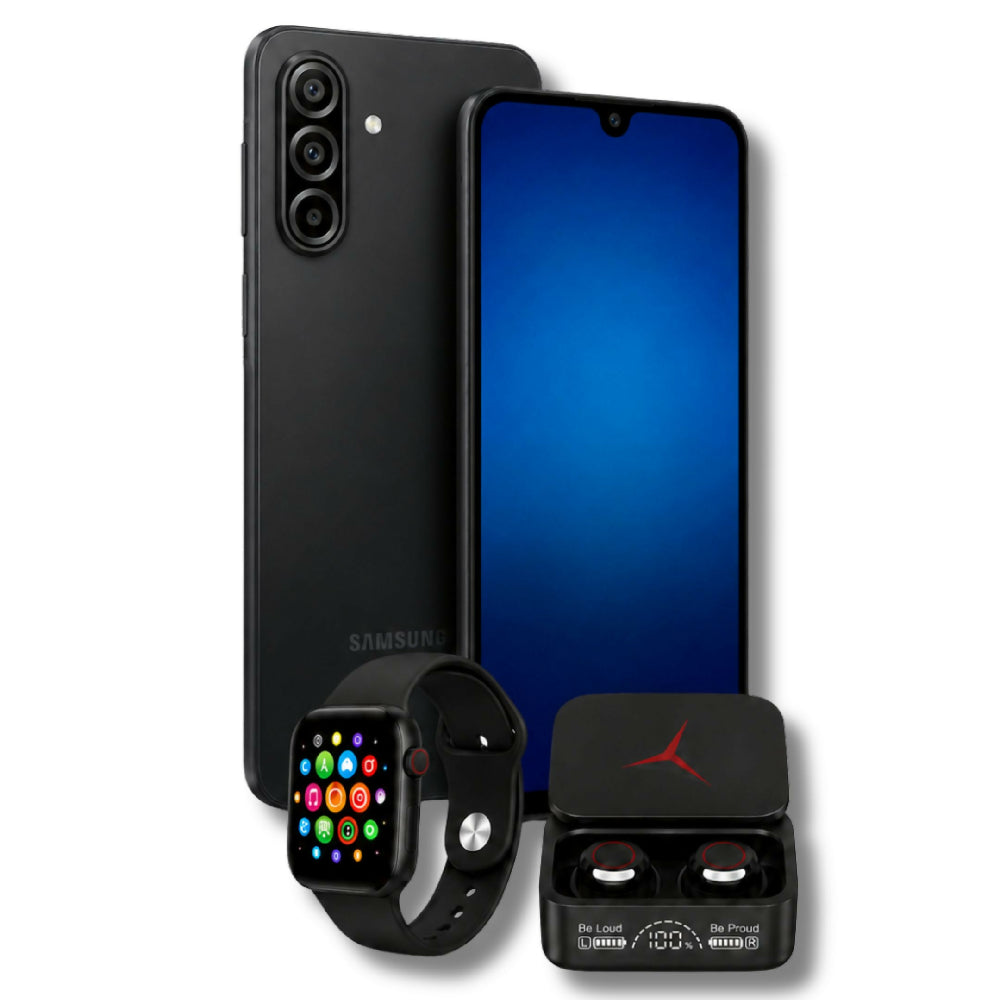 Celular Samsung A17 256GB 4G + Obsequio Audífonos Y Smartwatch Negro
