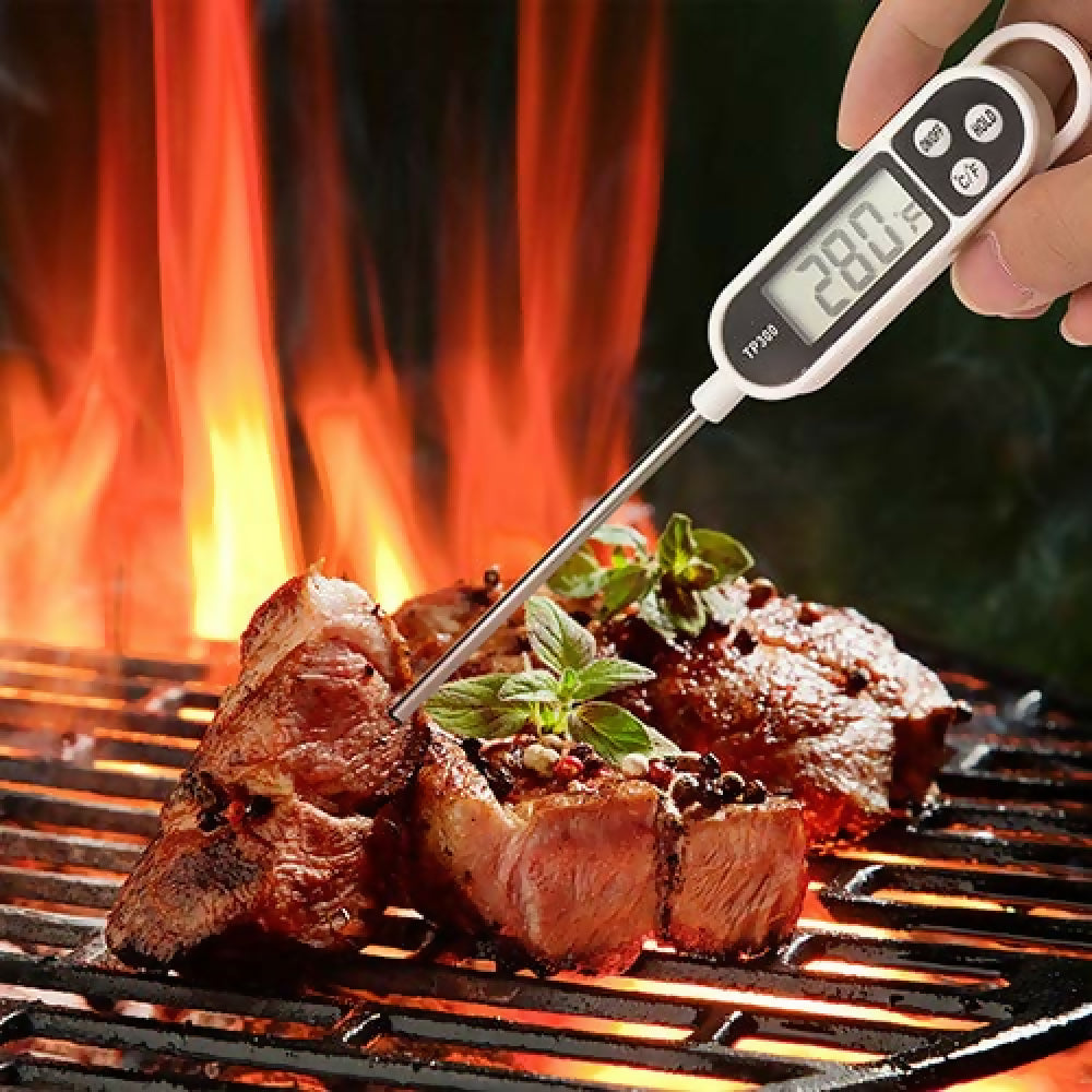 Termómetro Digital de Cocina Alimentos BBQ Carne Punzón