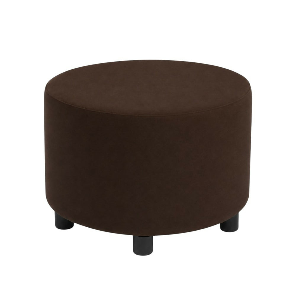 Puff Redondo 40x40 Chocolate Tela