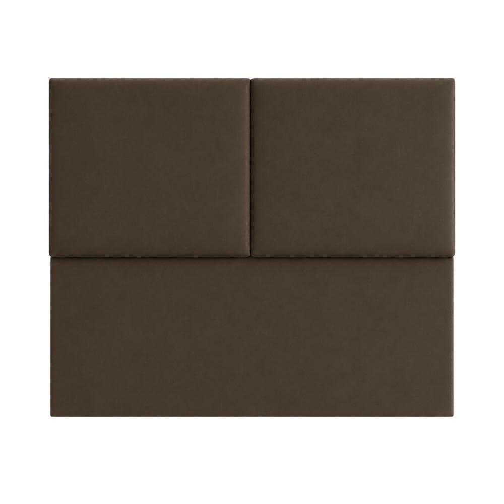 Cabecero Queen 160x60+55 Lili Chocolate Tela