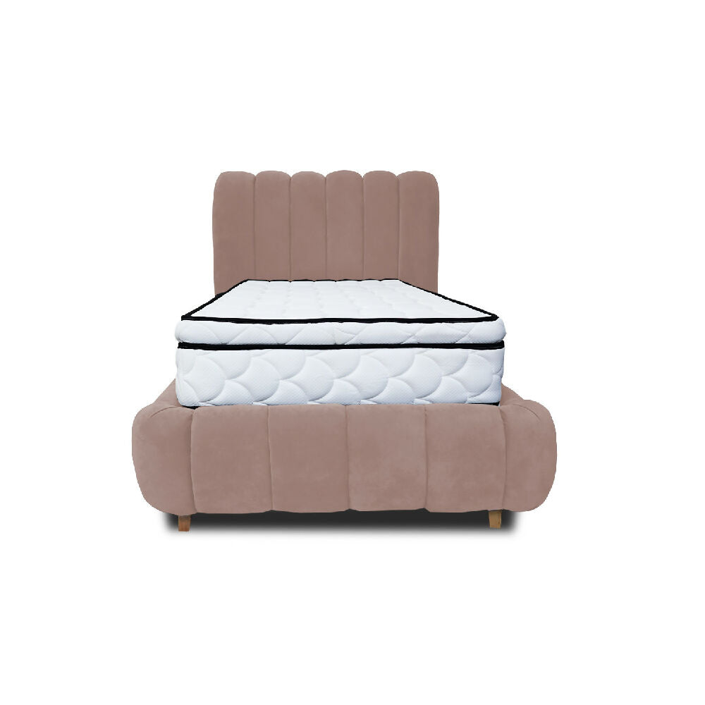Combo Basecama Praga Modular Camel 120 Semidoble mas Espaldar