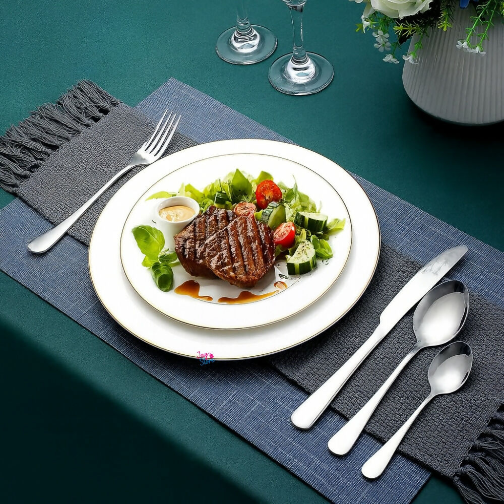 Cubiertos Set 24 Piezas Acero Inoxidable High Quality