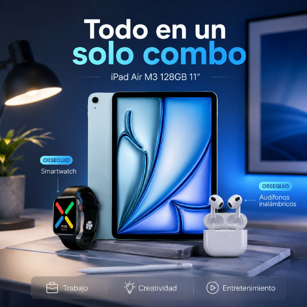 Tablet Apple IPad Air 11 M3 128gb Diseño UltraDelgado Celeste + Obsequio