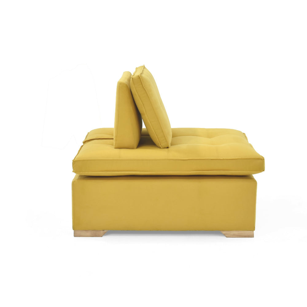 Poltrona Ventury 83x100x86 Ajustable Tela Mostaza