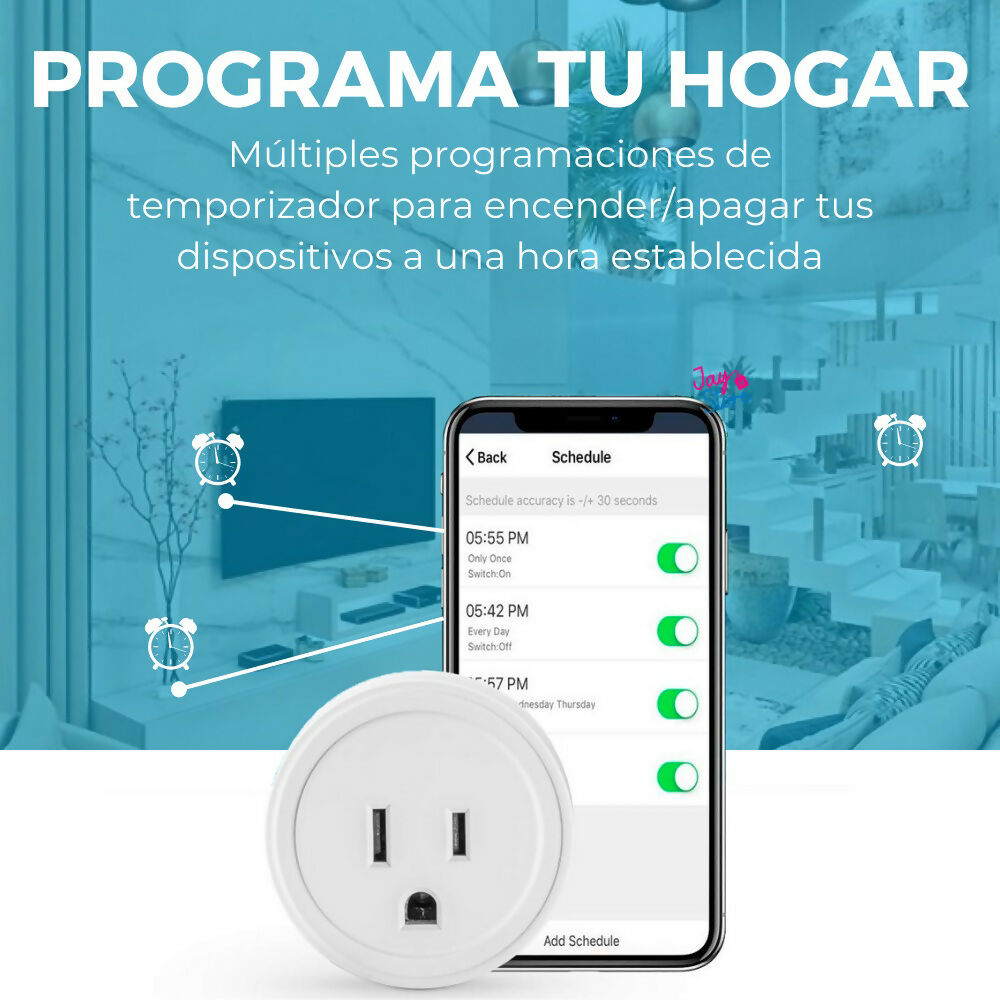 Tomacorriente Inteligente Compatible Con Alexa Google Home WiFi 2.4G