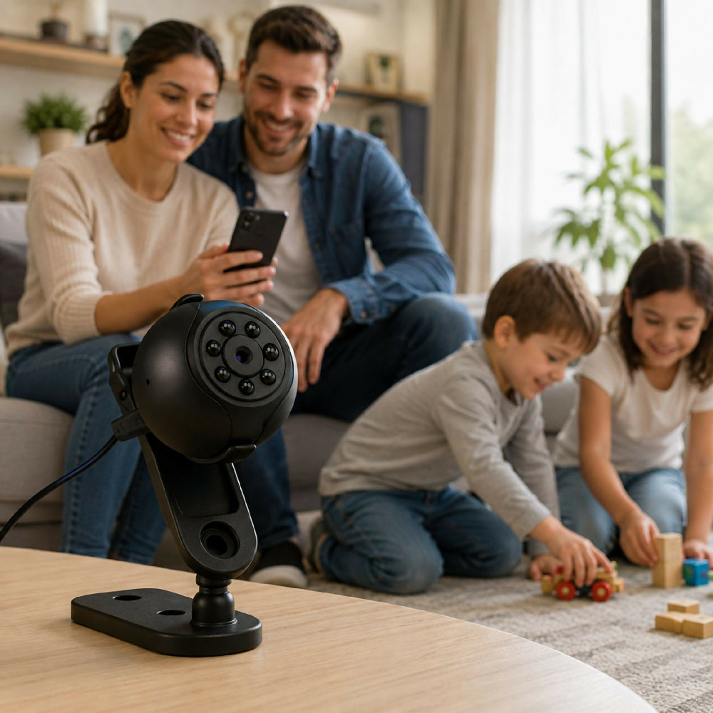 Mini Cámara Espía Recargable SQ6 El Tamaño Más Compacto Para Proteger Tu Hogar U Oficina