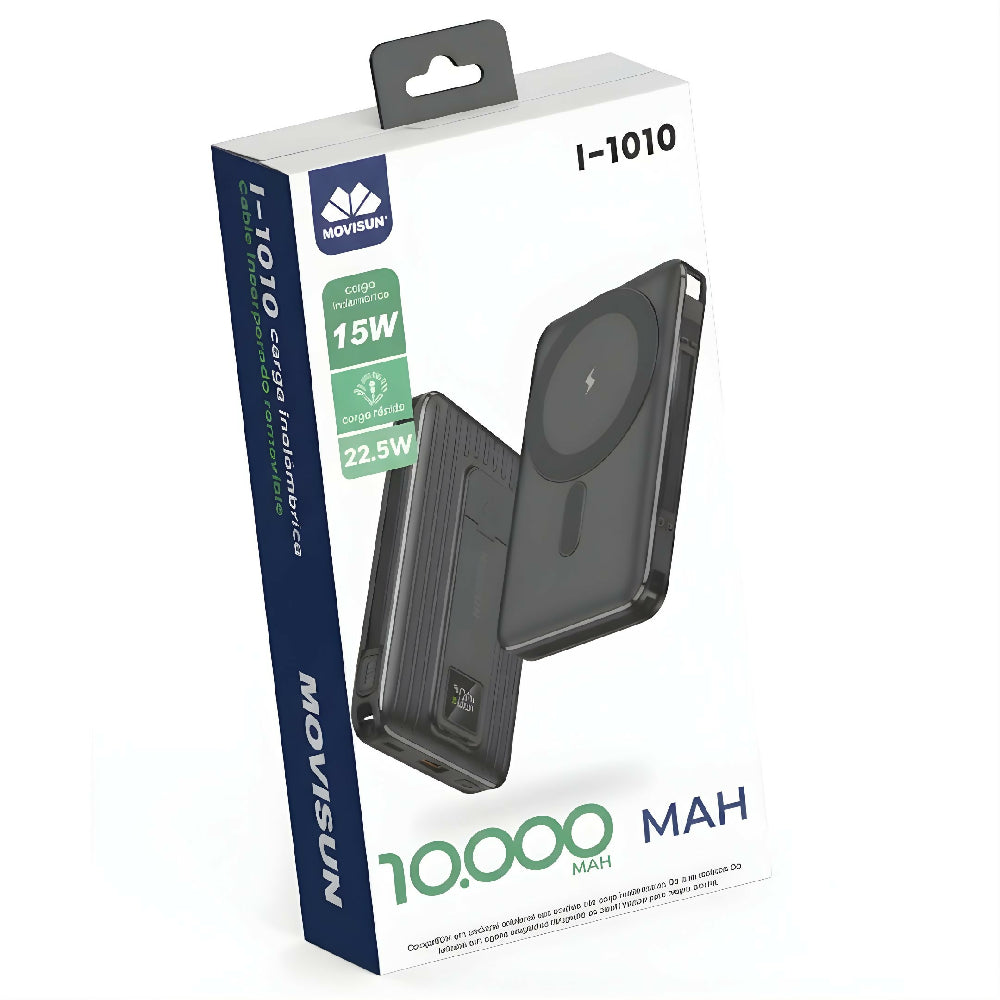 Power Bank I-1010 Movisun 10000MaH Con Entrada Dual Y Diseño Ligero