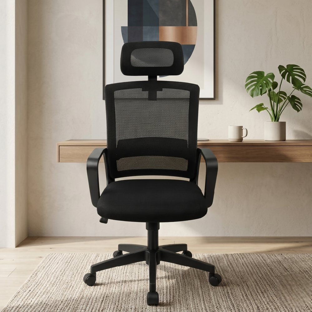 Silla Oficina Ergonomica Malla Con Soporte Lumbar