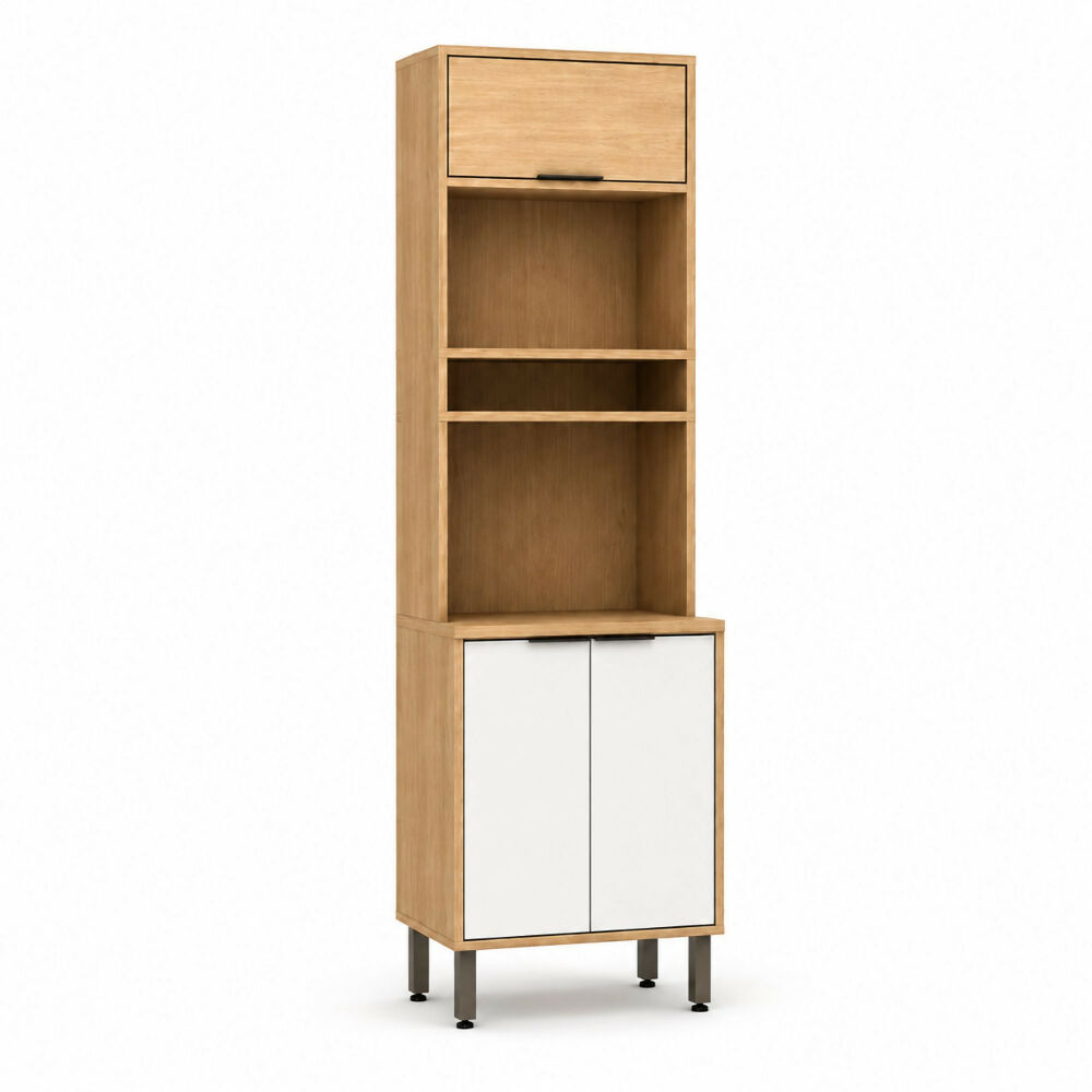 Cocina 270 cm Elba 11 Puertas 2 Cajones - Almendra/Blanco Apagado