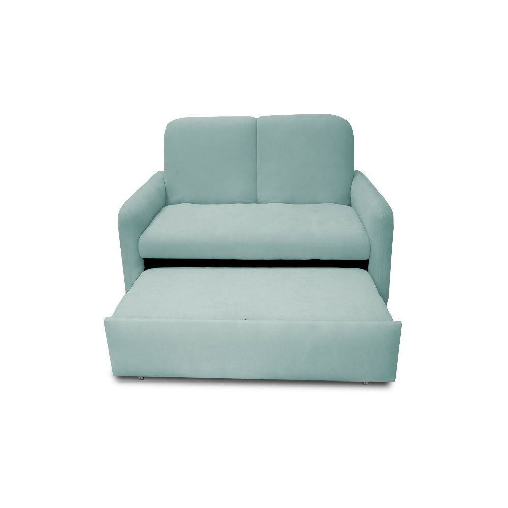 Sofacama Nube Multifuncional Carrito Reclinable Menta + Cojines