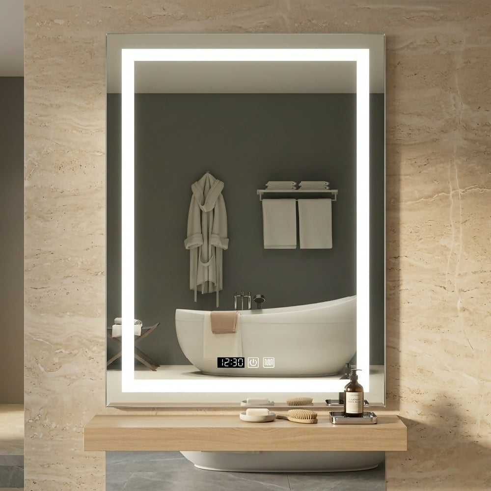 Espejo Led Vertical Para Baño Moderno 80x60 sin marco