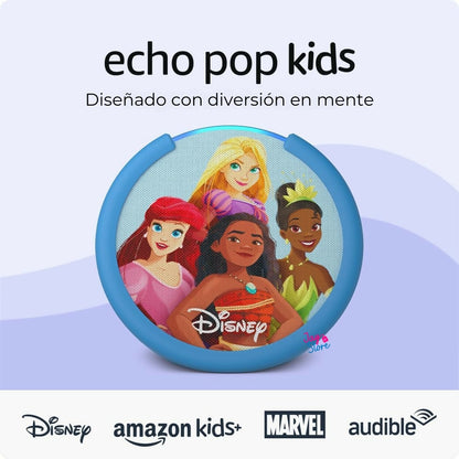 Asistente Virtual Alexa Echo Pop Para Niños Kids Amazon Parlante Inteligente - Princesas