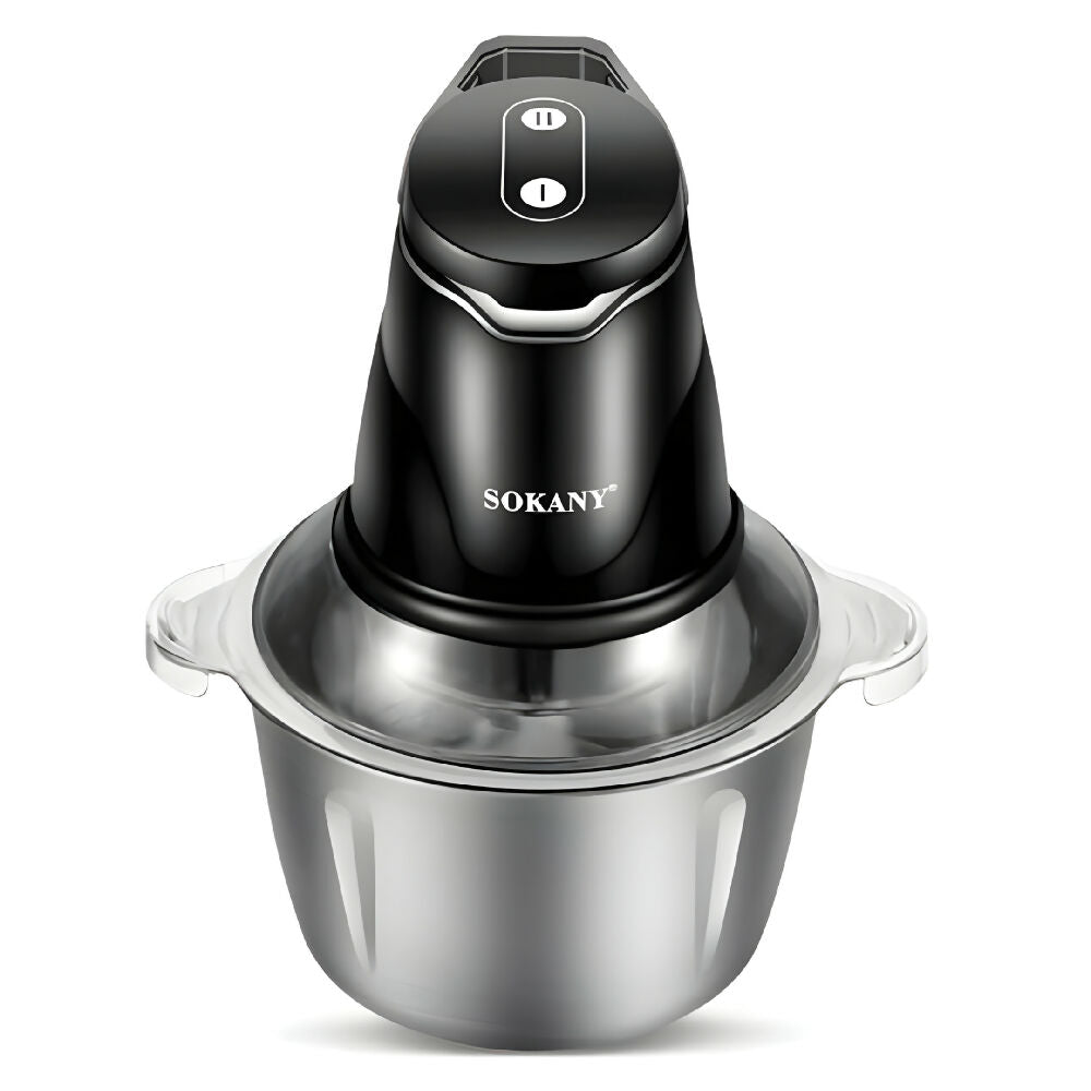 Picador Eléctrico Sokany 2 Litros En Acero Inoxidable Procesador Multifuncional Para Cocina Práctica