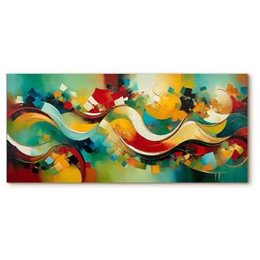 Lienzo Cuadro Decorativo Aurora de Colores Vibrantes 118X55CM