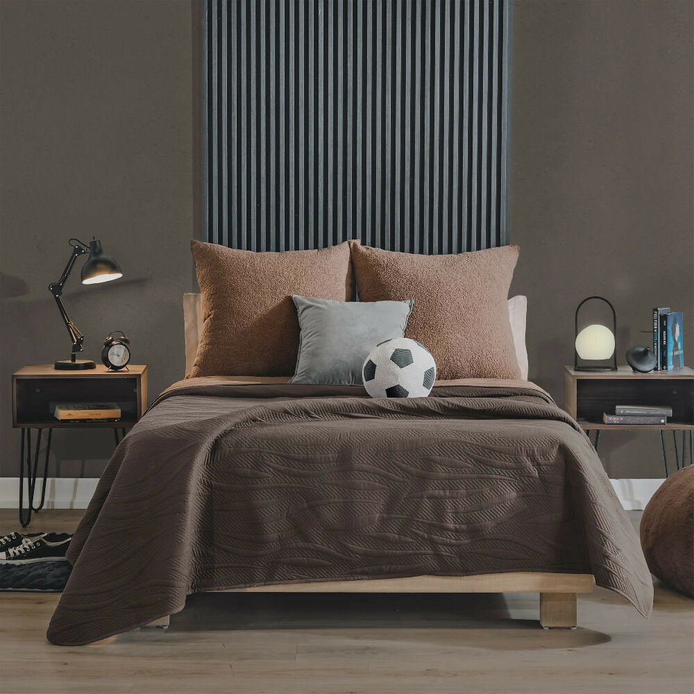 Edredón Novo Coffee, para Cama Doble, 2 Vistas